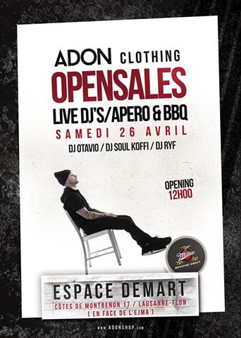 affiche expo ADON Clothing
