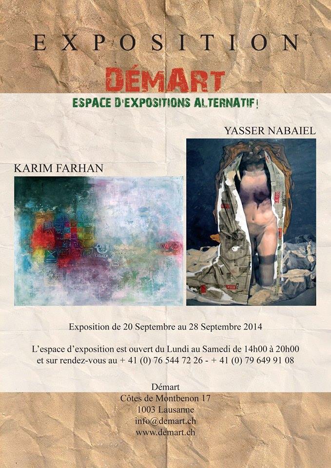 affiche expo Farhan et Nabaiel