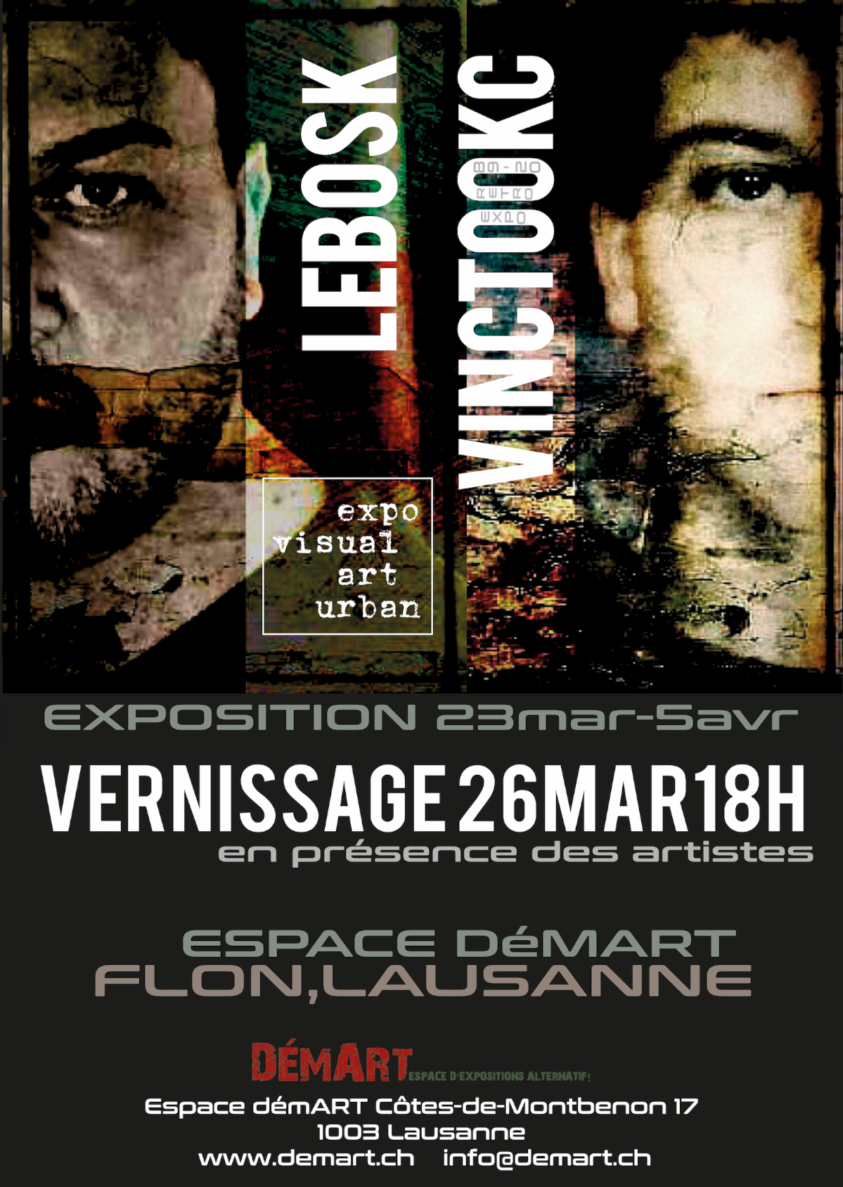 Lebosk & Vinctookc: Expo demart, visual art, urban