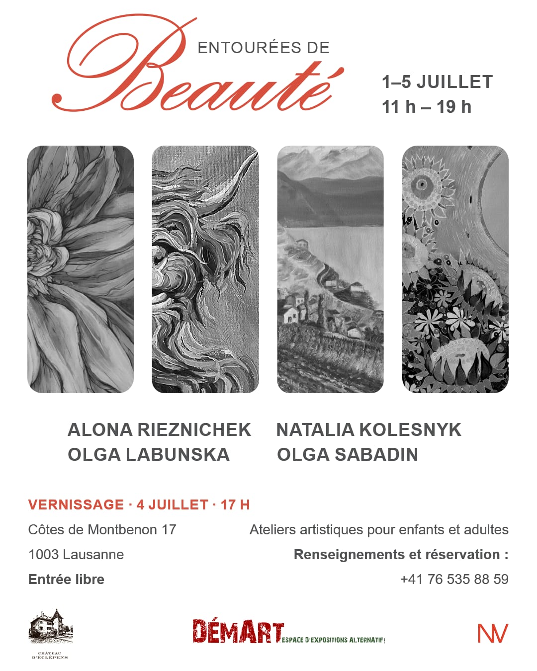 Entourées de beauté