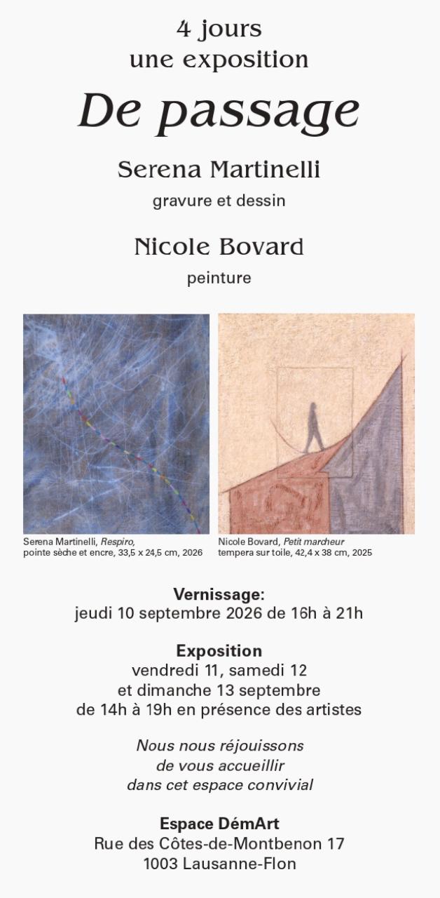 Expo Serena Martinelli &amp; Nicole Bovard